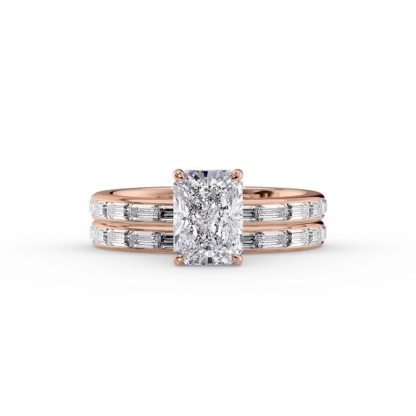 The Jennifer Set With A 4 Carat Radiant Moissanite Discount