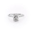 The Pave Madison Set With A 5 Carat Oval Moissanite Discount