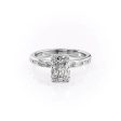 The Jennifer Set With A 3 Carat Radiant Moissanite on Sale