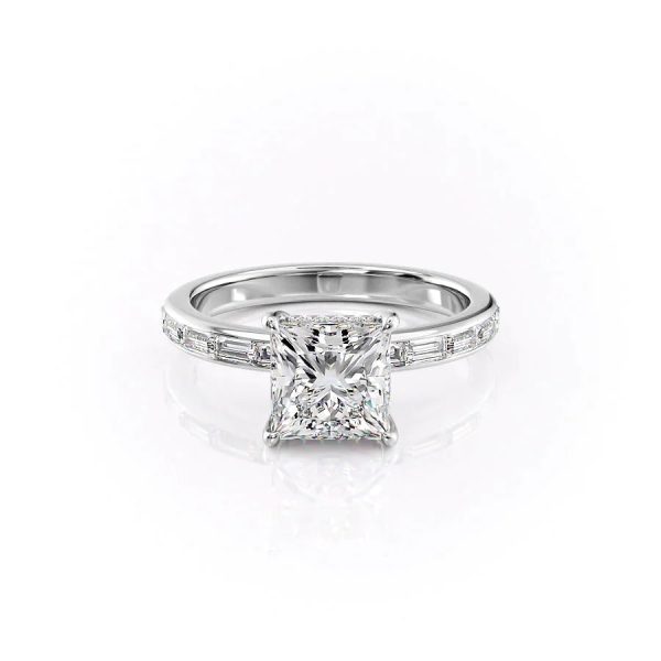 The Jennifer Set With A 3 Carat Princess Moissanite Fashion