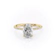 The Pave Madison Set With A 3 Carat Oval Moissanite For Cheap